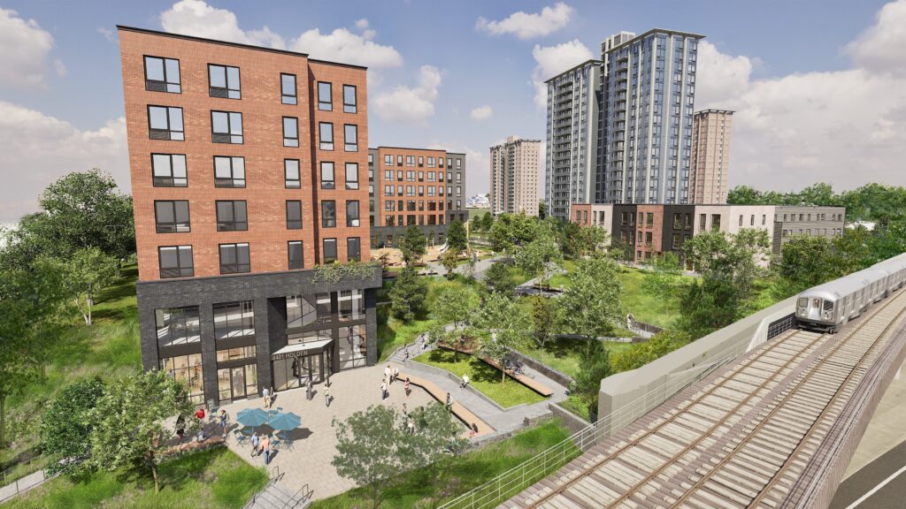 westparks-apartments-rendering-philadelphia A rendering of the revamped Westpark Apartments in West Philadelphia