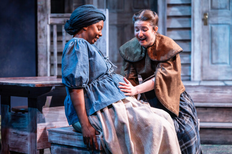 DeAnna Supplee (left) and Hannah Parke (right) portraying their characters