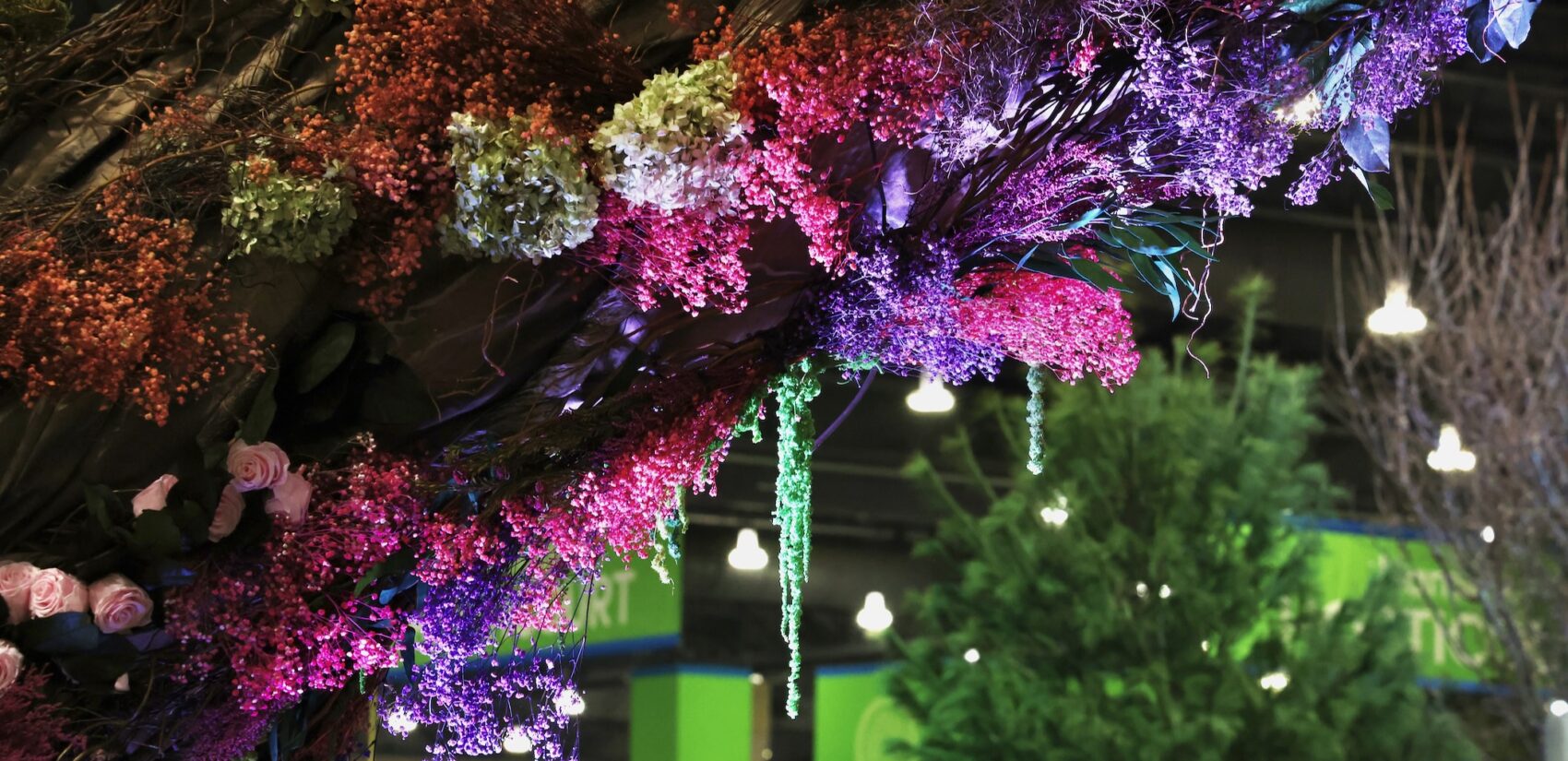 The Pennsylvania Horticultural Society's grand entrance exhibit at the Philadelphia Flower Show
