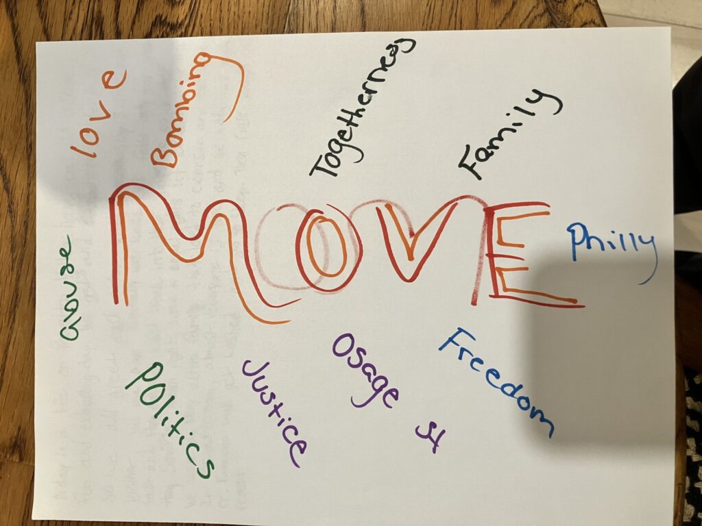 Student drawings from the Move Curriculum