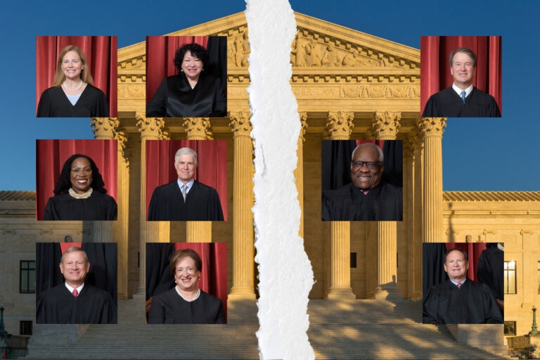 Credit for images of SCOTUS justices: Fred Schilling, Collection of the Supreme Court of the United States