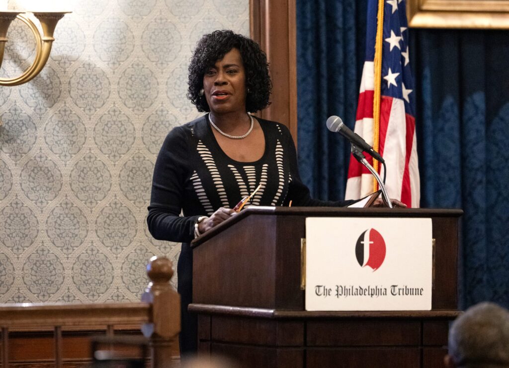 Philadelphia Mayor Cherelle Parker spoke