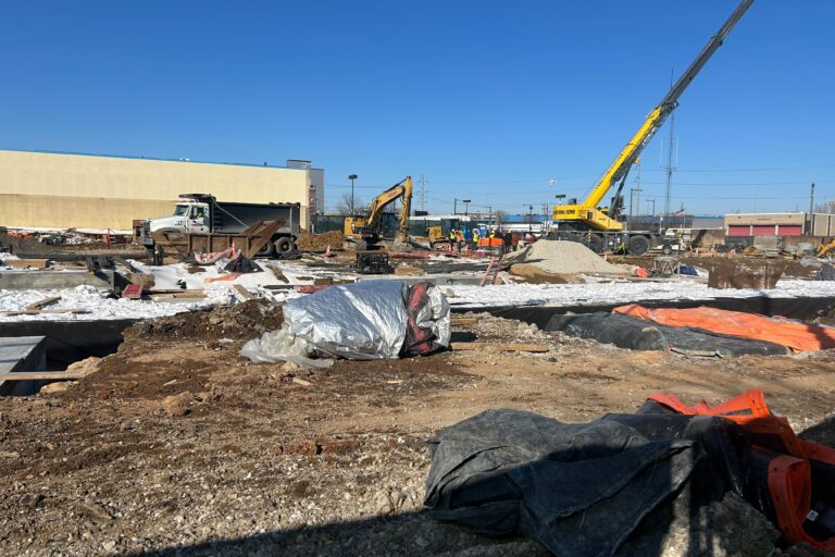 The 1,005-car garage is currently under construction