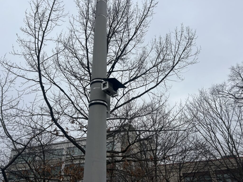 Clarity air monitor at Stinger Square Park