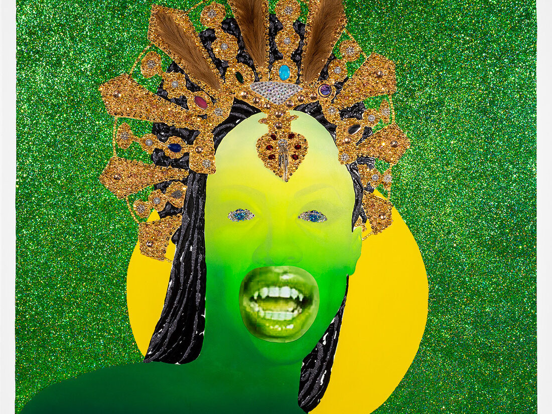 A painting by Devan Shimoyama