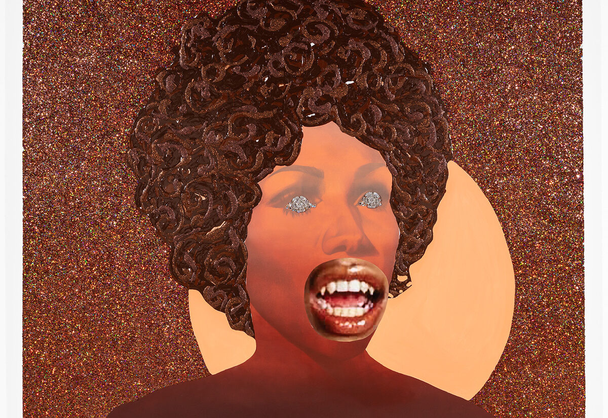 A painting by Devan Shimoyama