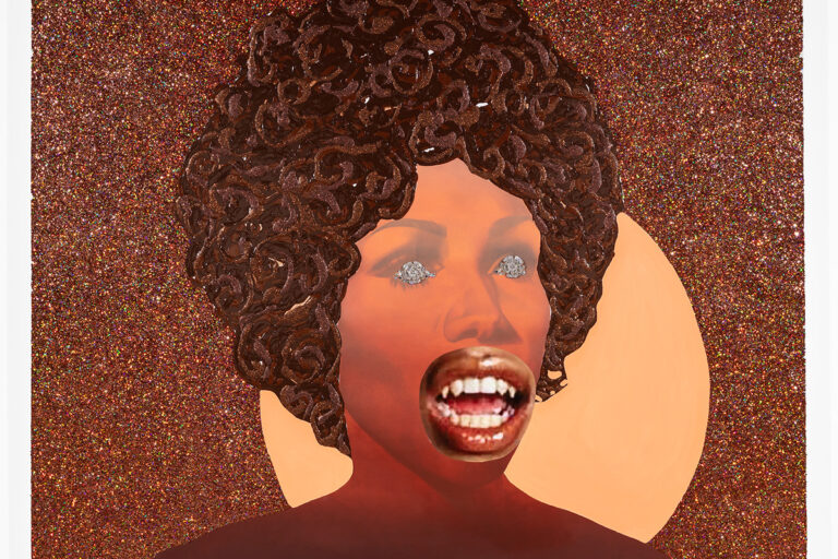 A painting by Devan Shimoyama
