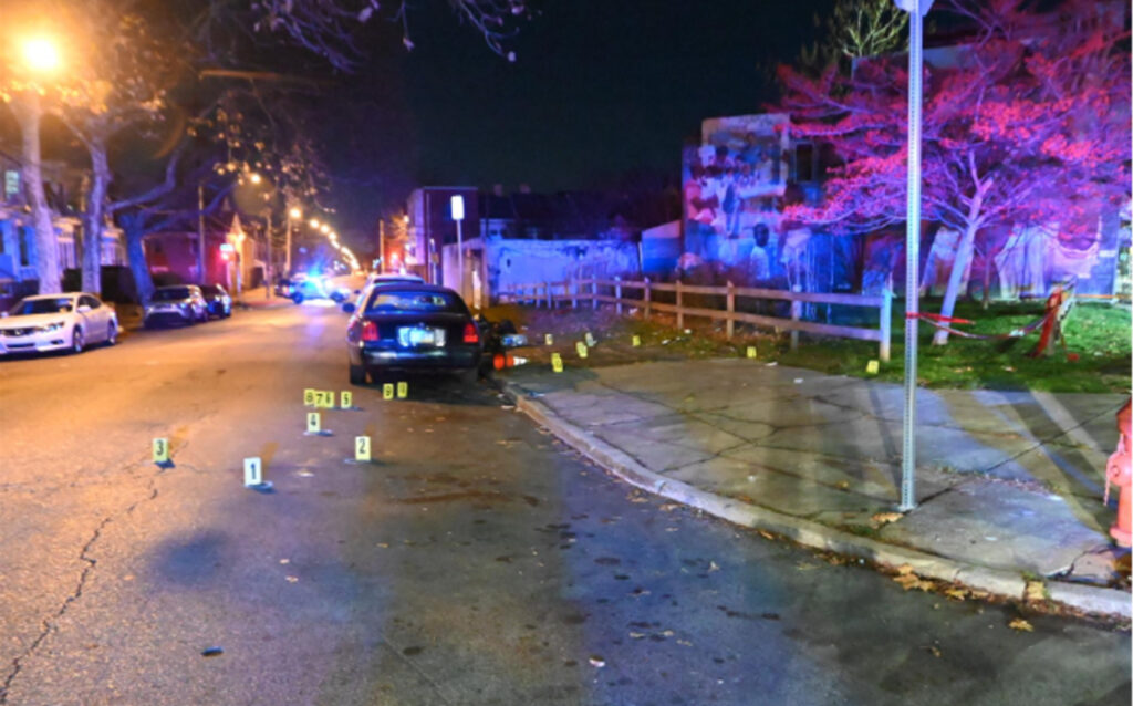 philadelphia-gangs-shootings-3-new the police scene after a shooting in Philly