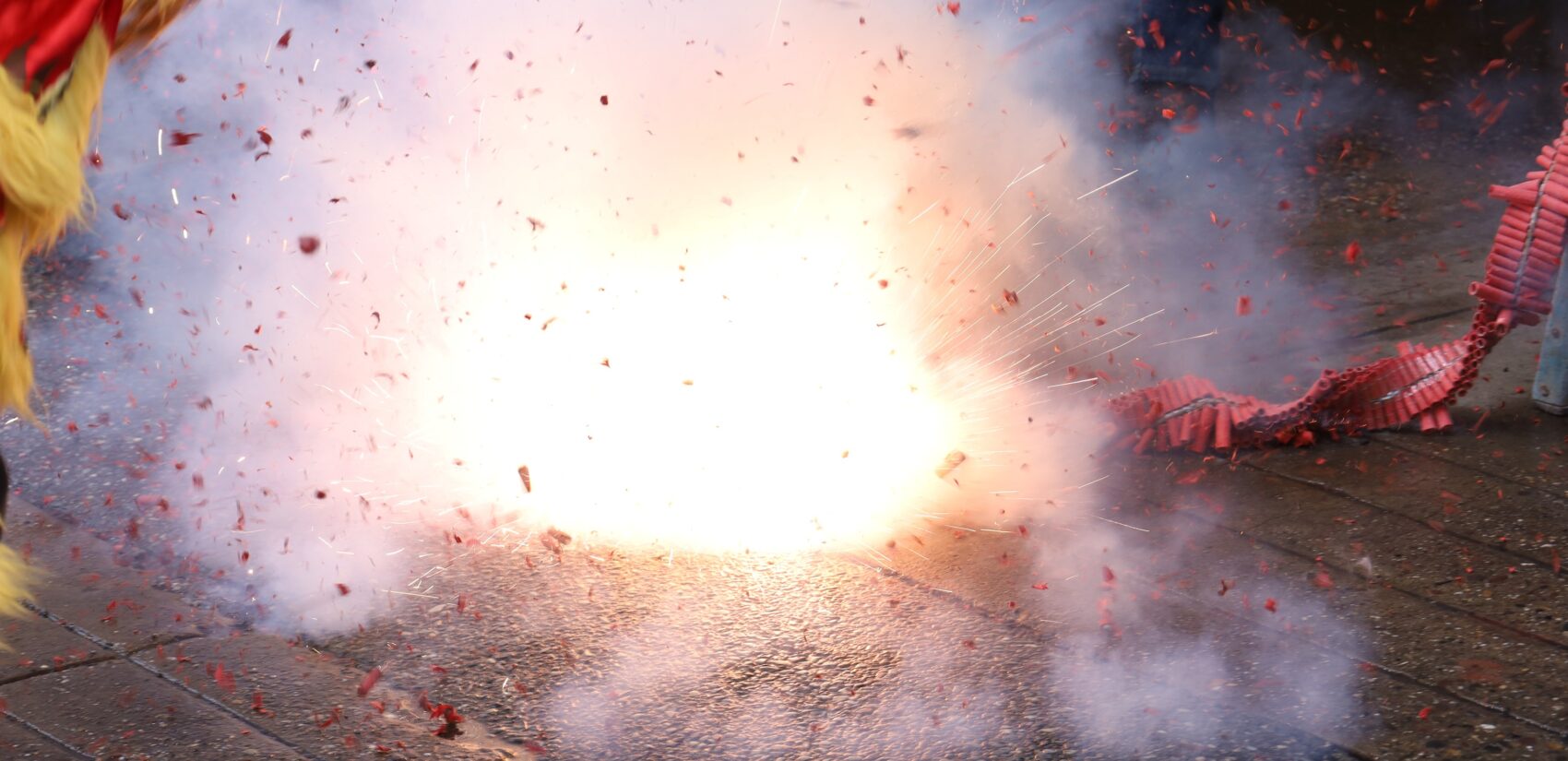 firecrackers exploding
