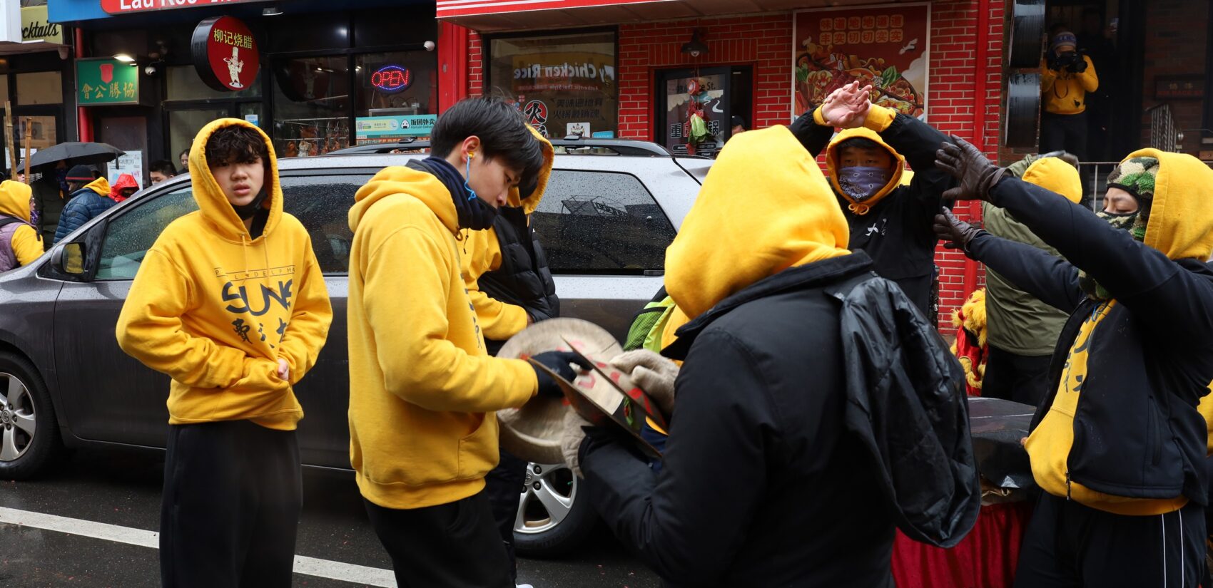 The Philadelphia Suns in the street