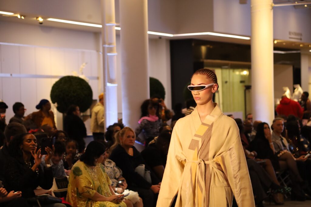 philly-fashion-week-2026-8 a model wears unique sunglasses