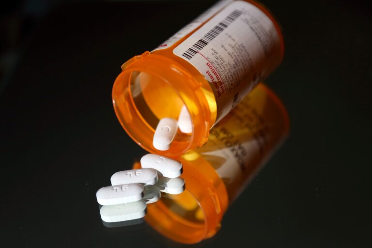 pills from a prescription bottle