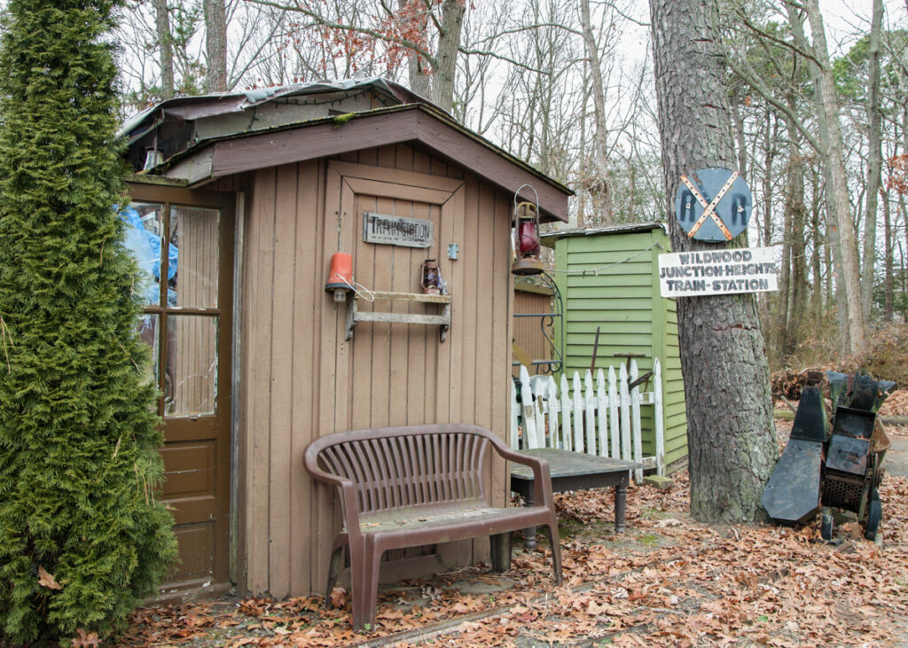 A replica of the historic Black town at her home with youth groups she works with
