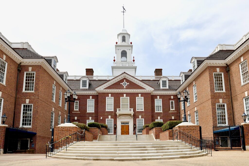 Legislative Hall in Dover, Delaware.