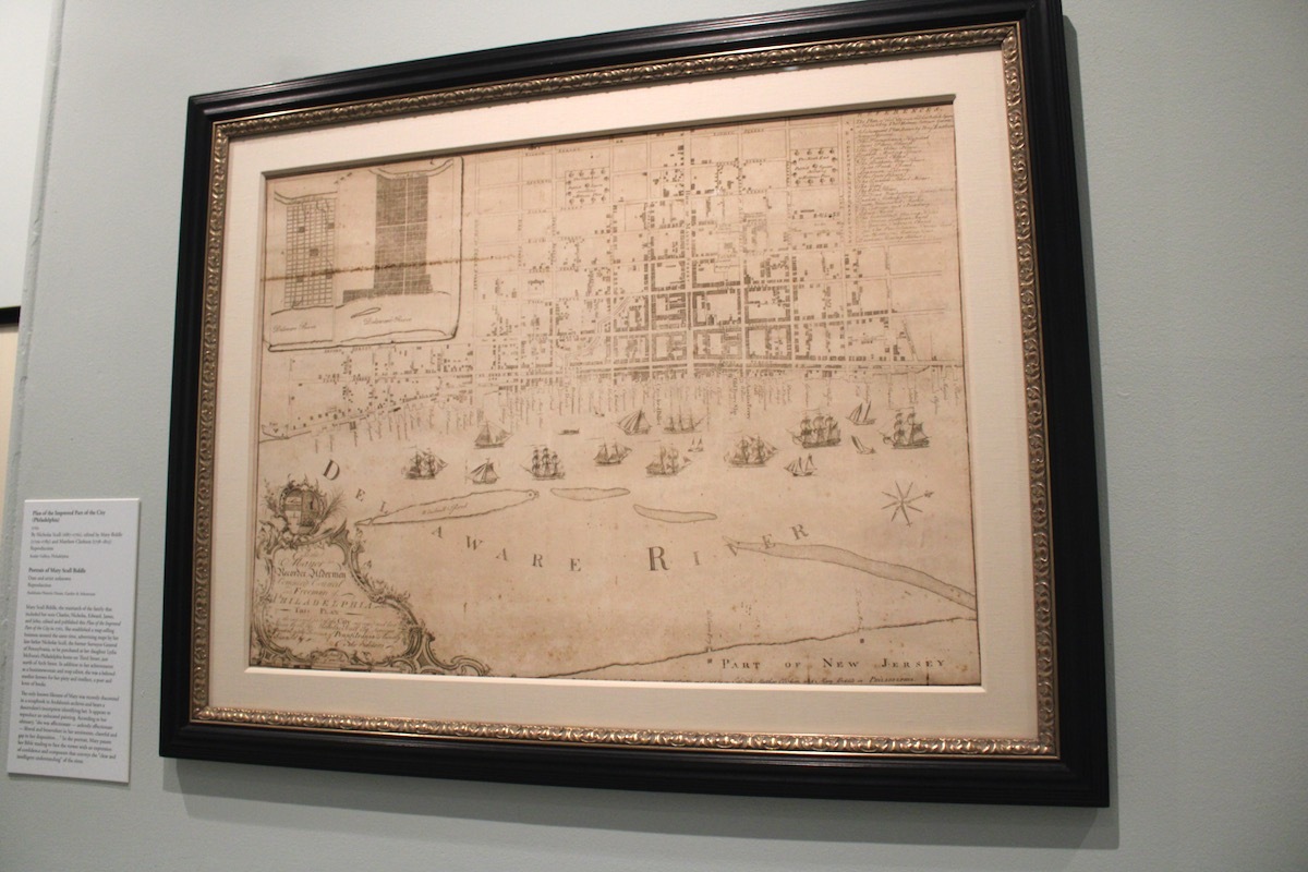 A copy of a map edited by Mary Scull Biddle,