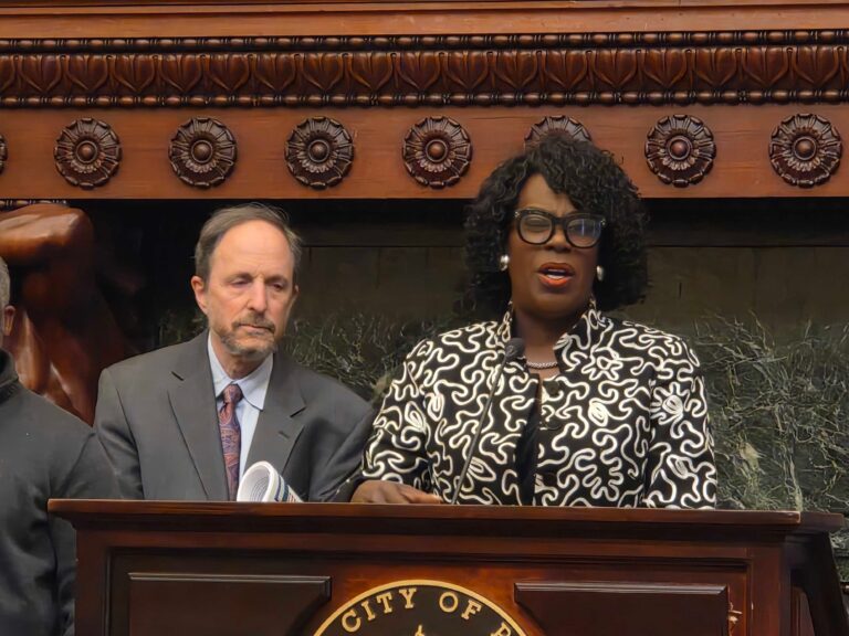Mayor Cherelle Parker speaks
