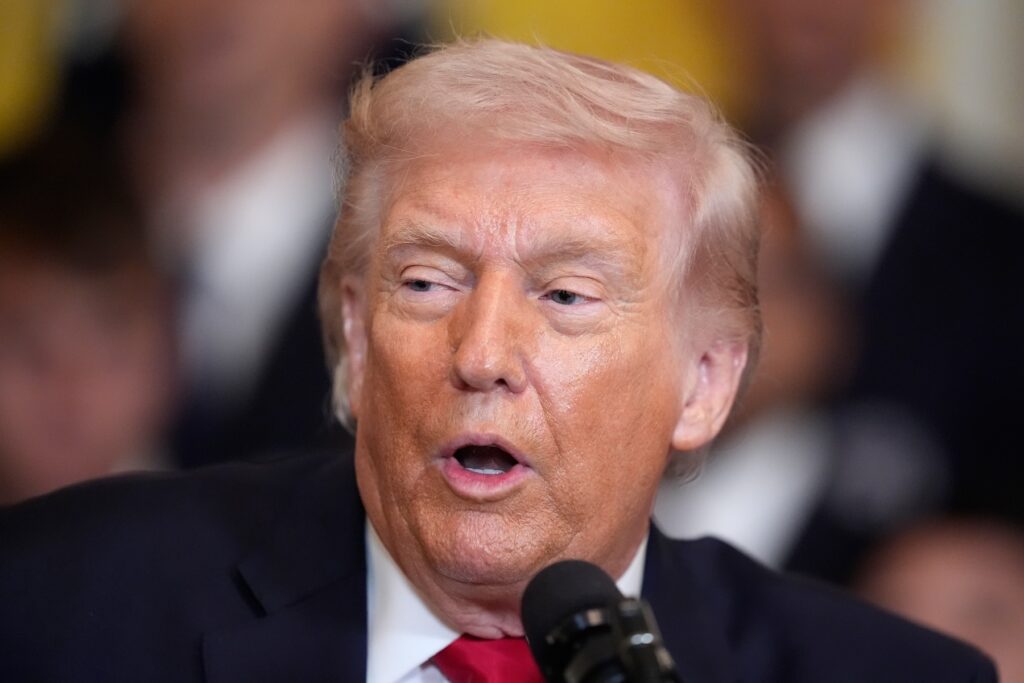 Trump President Donald Trump speaks