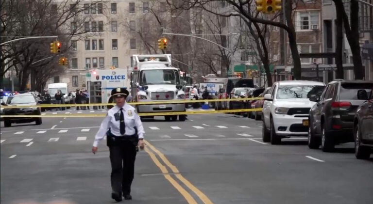 Law enforcement officers respond to Manhattan's Upper East Side