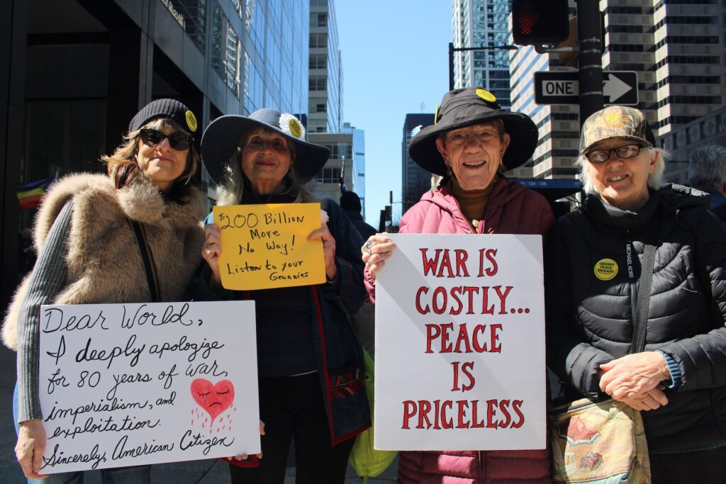 iran-war-protest-2 Iran protesters hold up signs in Philadelphia