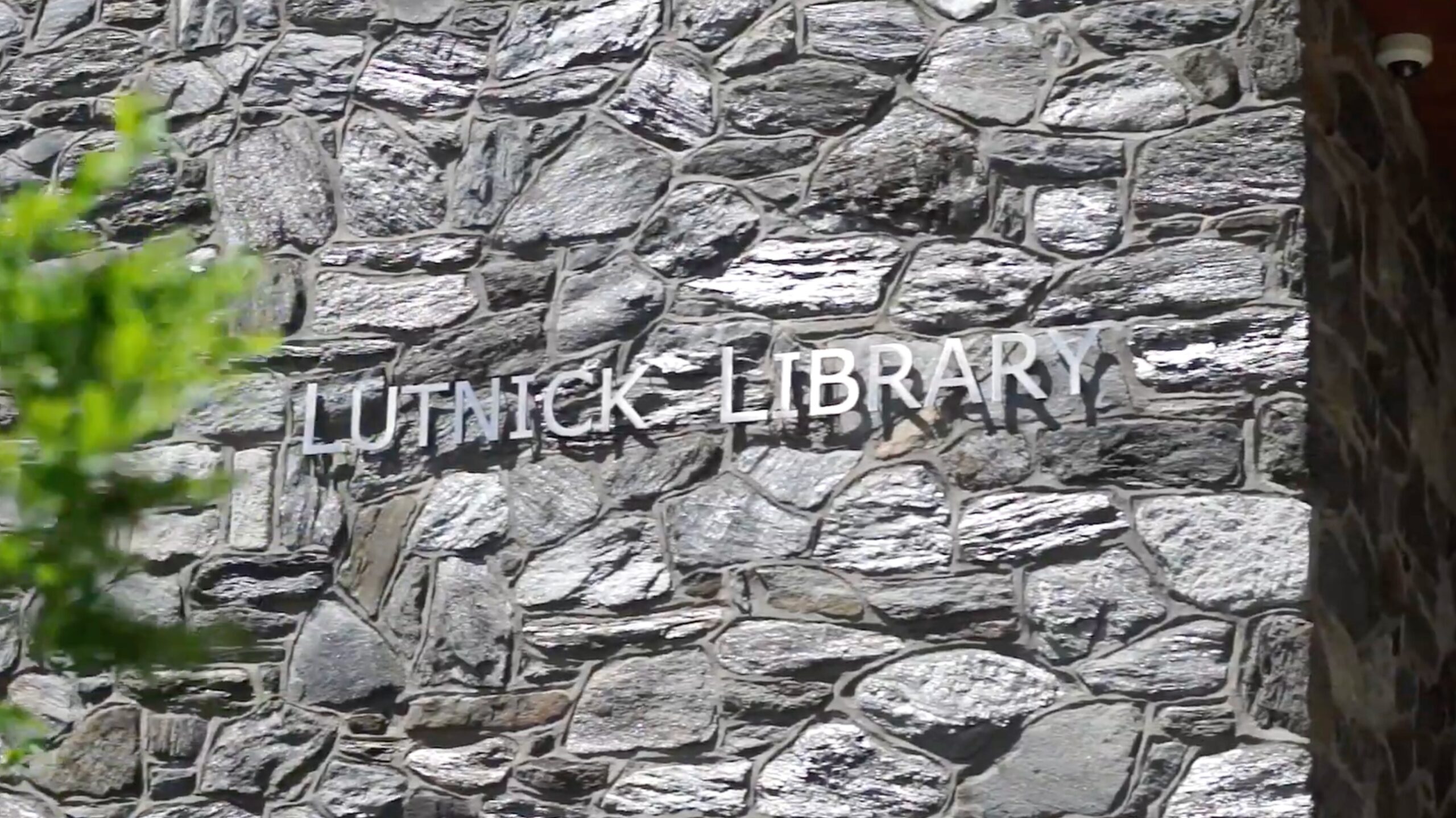 outside Haverford College's Lutnick Library