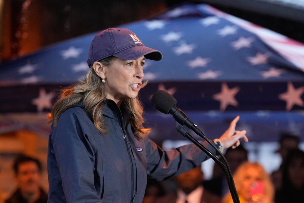 mikie-sherrill-2025-10-30-ap Mikie Sherrill speaks