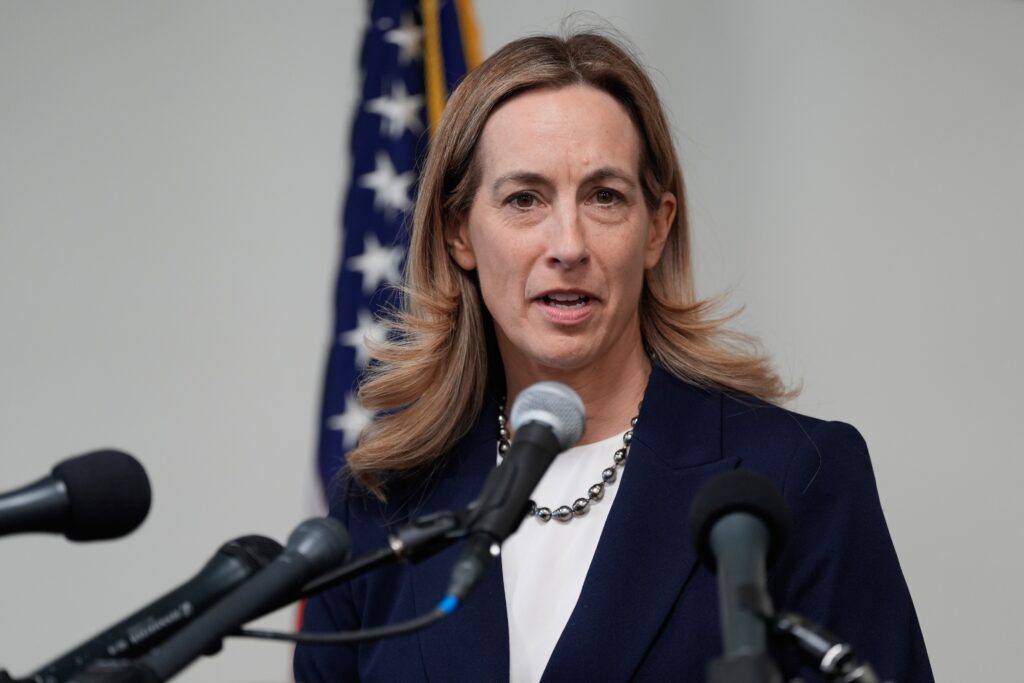 Mikie Sherrill speaks