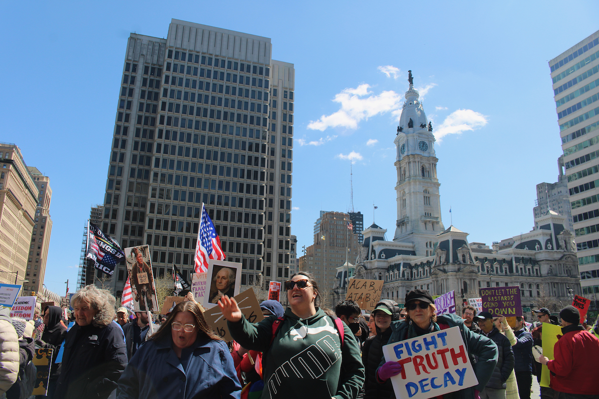 Thousands gather in Philadelphia for the 3rd ‘No Kings’ protest