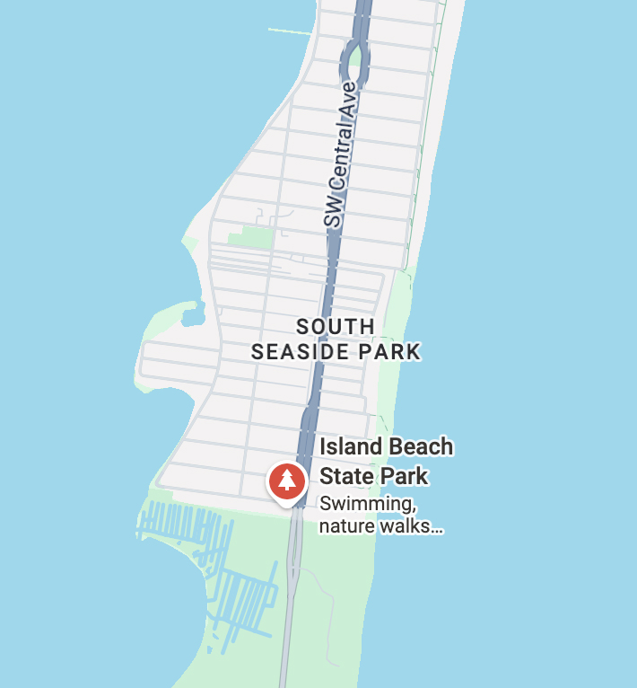 A map of South Seaside Park