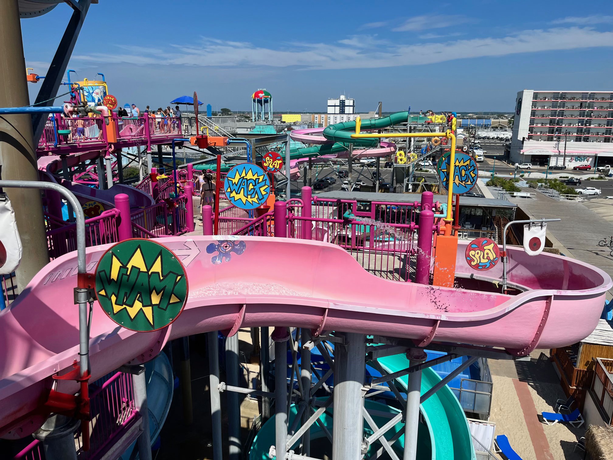 a waterslide in the Wildwoods