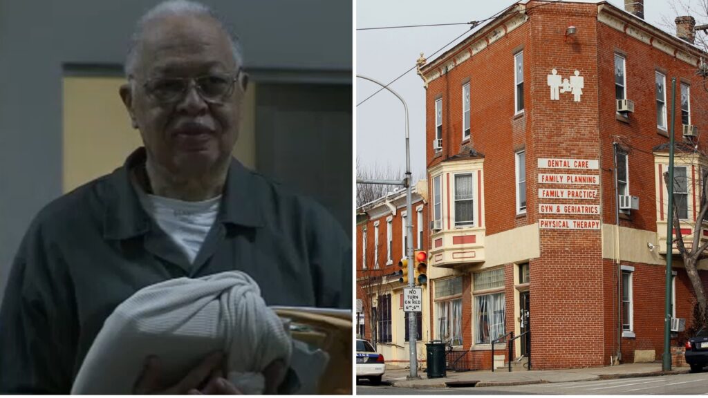 wpvi-Kermit-Gosnell-split-img-6abc side-by-side photos of Kermit Gosnell and his abortion clinic