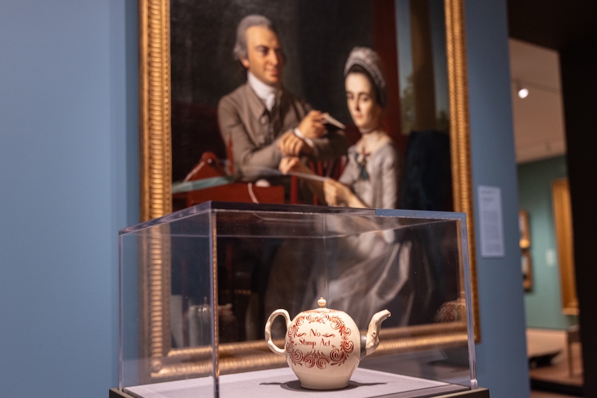 A teapot on display at the Nation of Artists exhibit