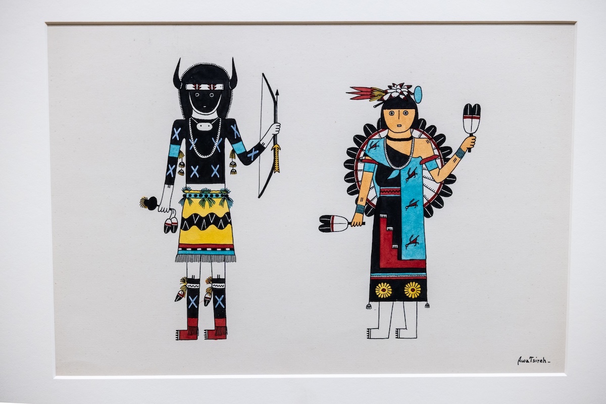 Art piece Buffalo dance at the Nation of Artists exhibit