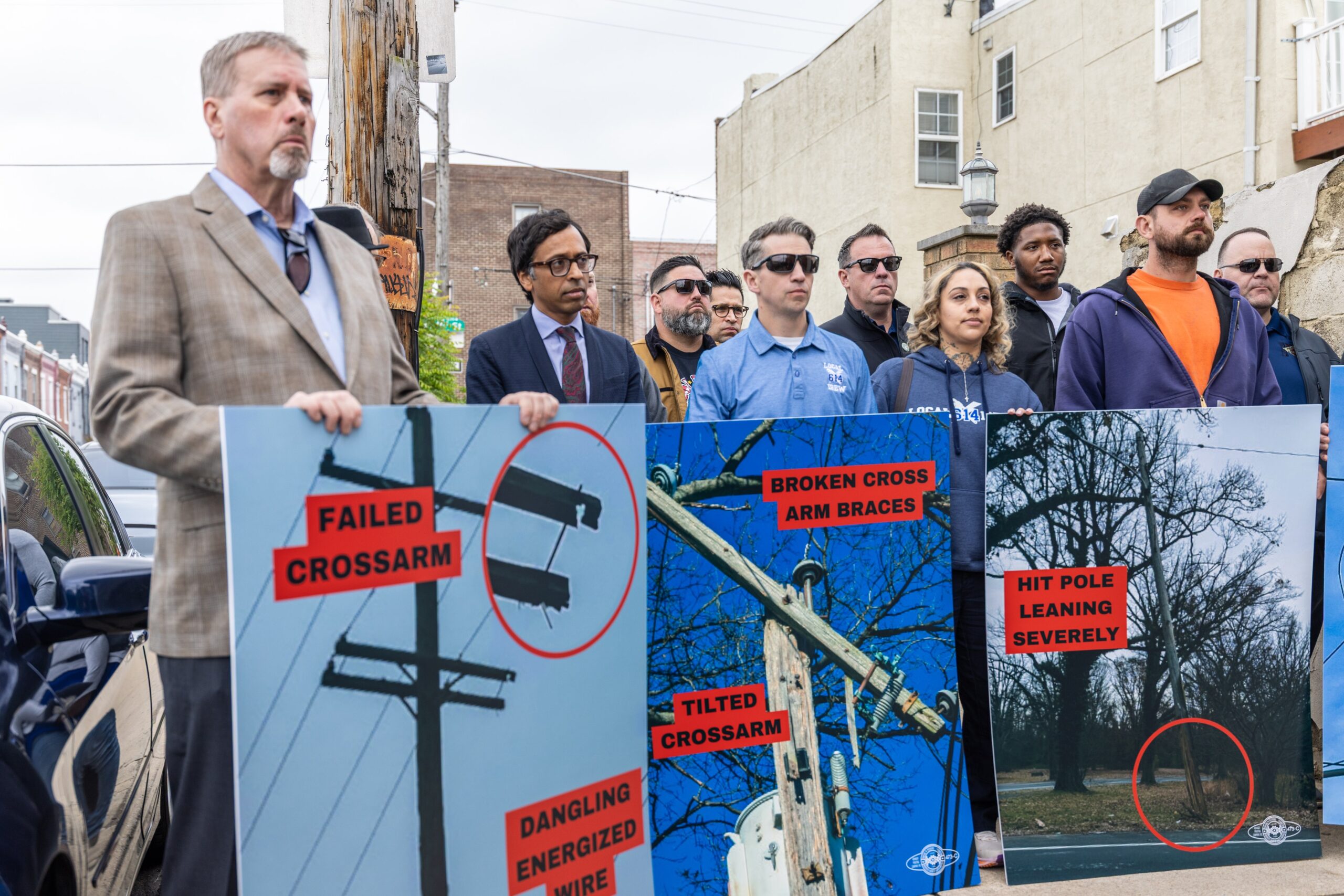 a press conference at 28th and Oakford streets