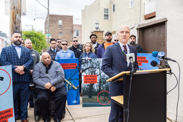 Joe Richardson speaks at a press conference