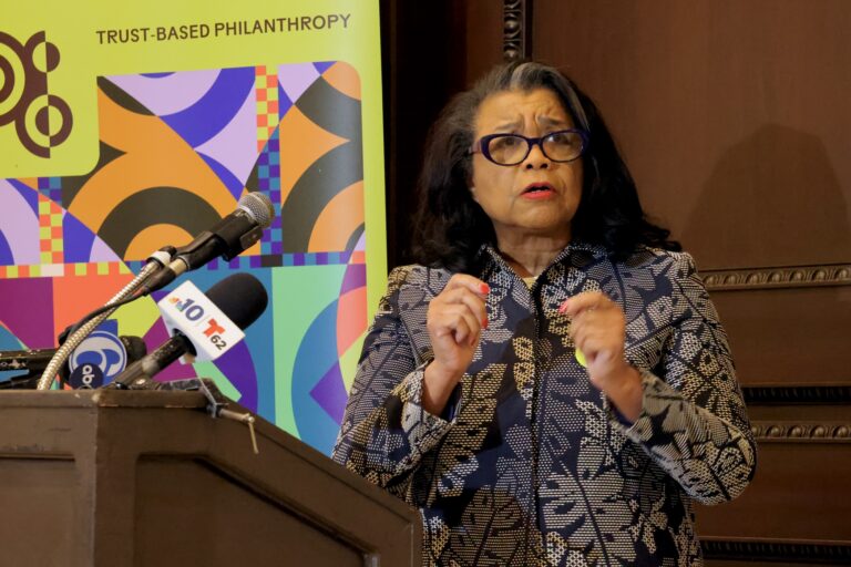 Patricia Wilson Aden speaks