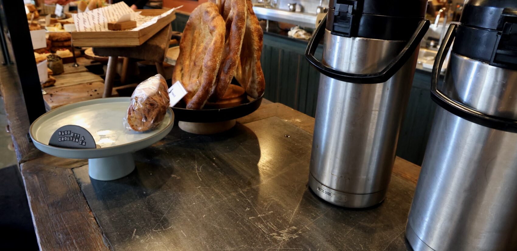 the counter at The Bread Room