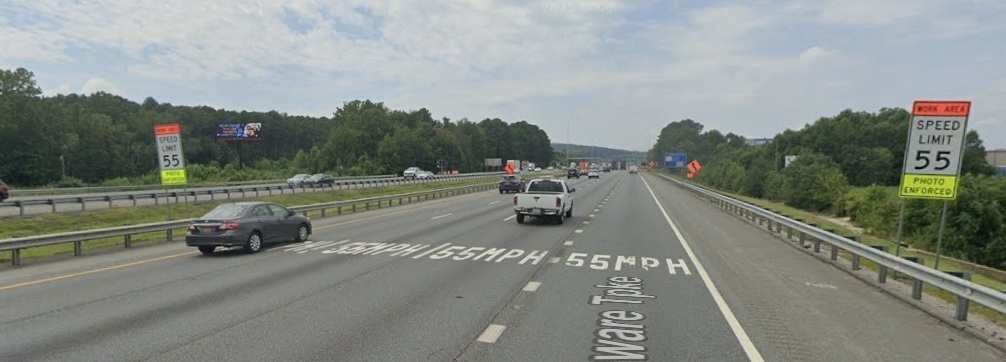 I-95 near Route 896 in Newark