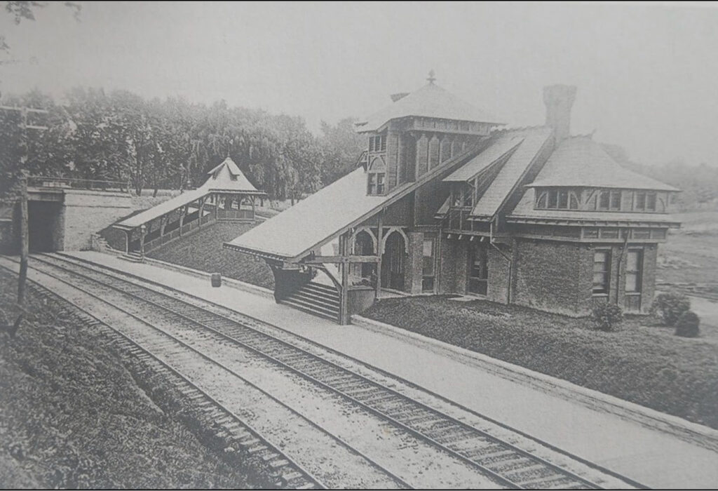 Mount Airy Station in 1883