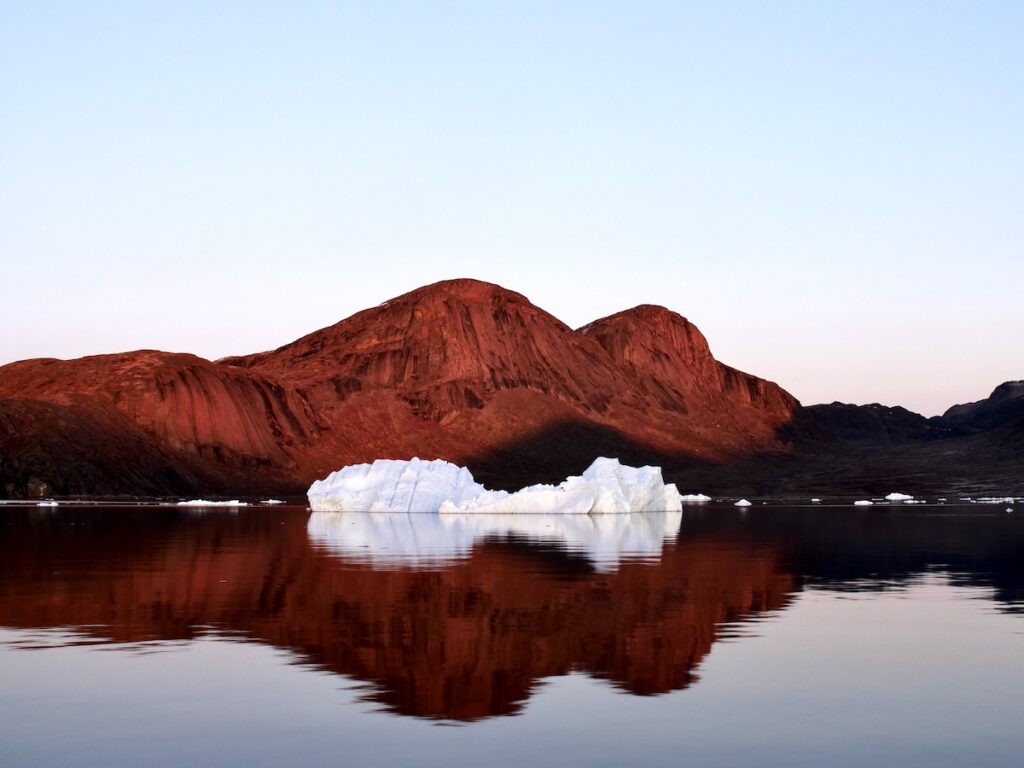 Greenland An iceberg near Upernavik, Greenland.