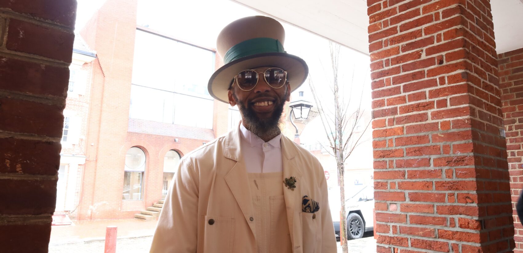 Jamel Workman smiles