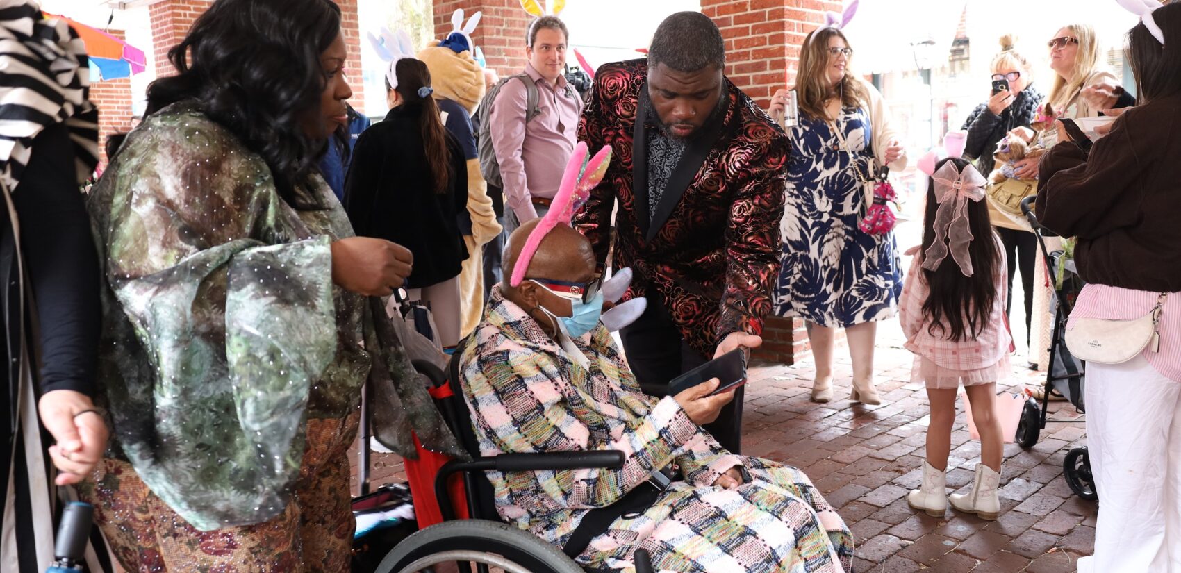 people attending the Easter Promenade