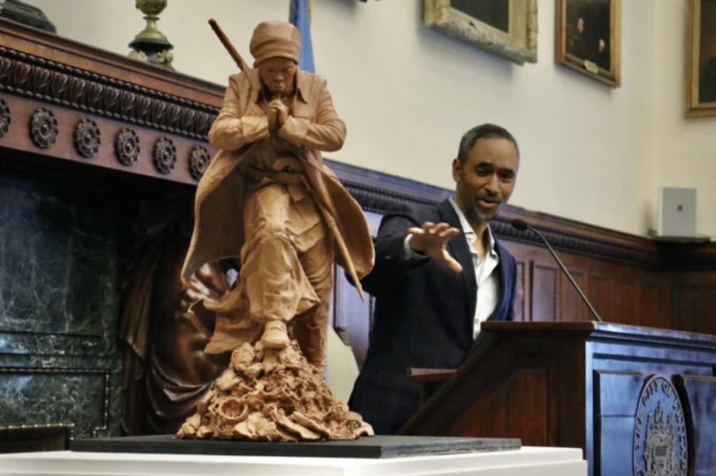 Artist Alvin Pettit talks about his concept for a statue of Harriet Tubman
