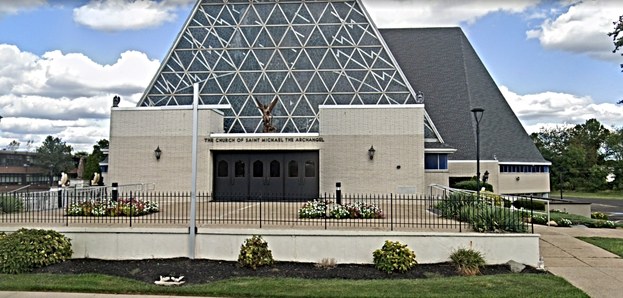 outside the St. Michael the Archangel Catholic Church
