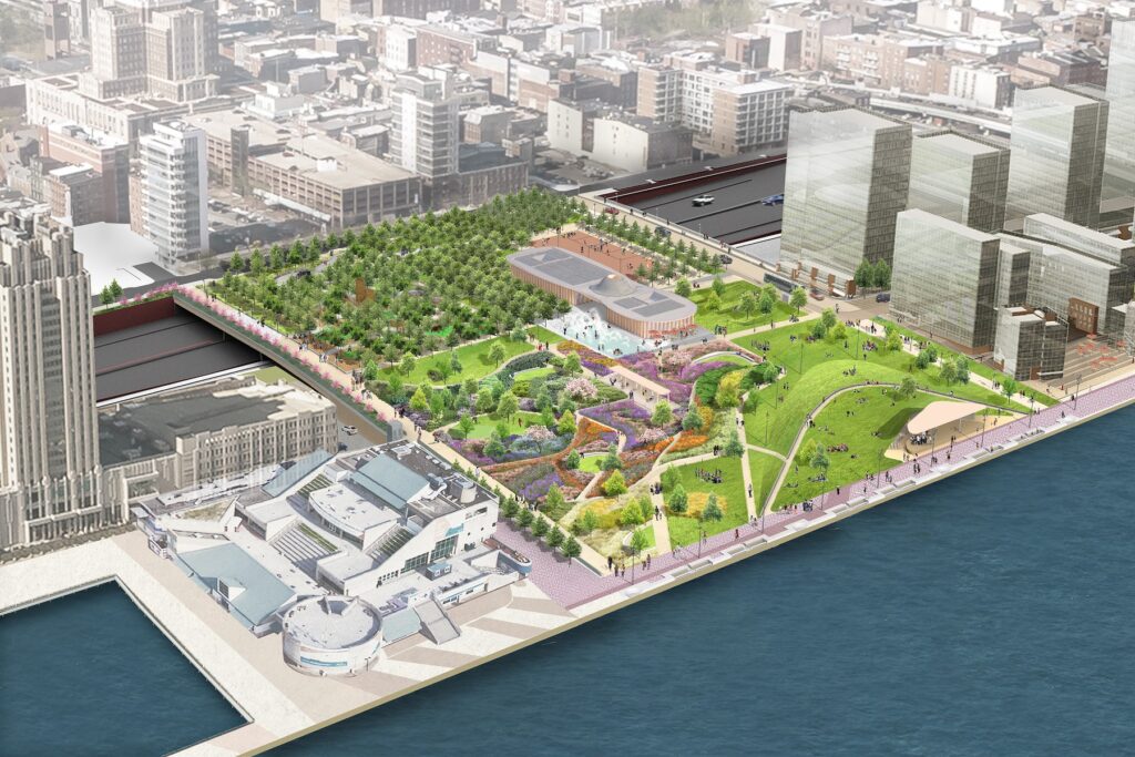 parkatpennslanding-i95cappark-01 Overview of the planned Park at Penn's Landing