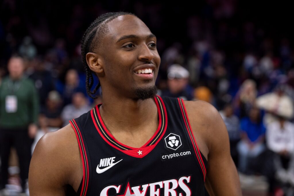 Philadelphia 76ers point guard Tyrese Maxey