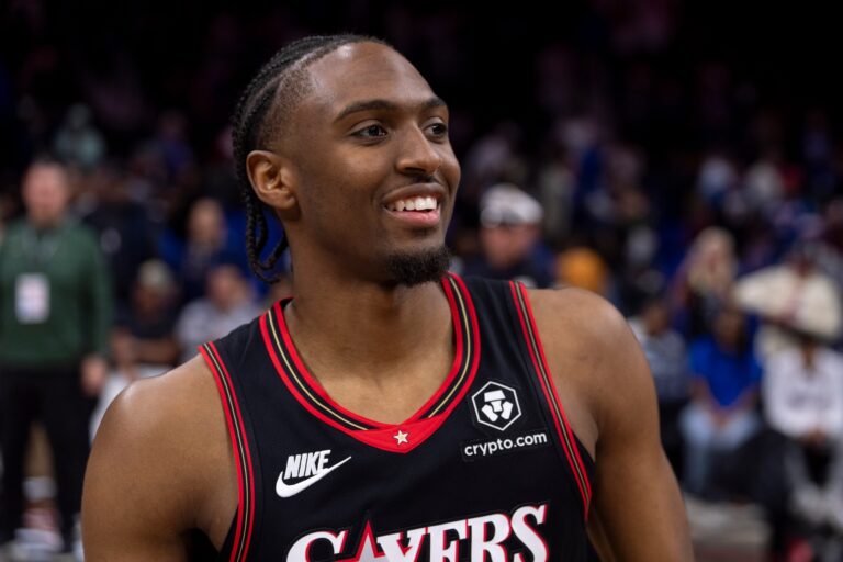 Philadelphia 76ers point guard Tyrese Maxey
