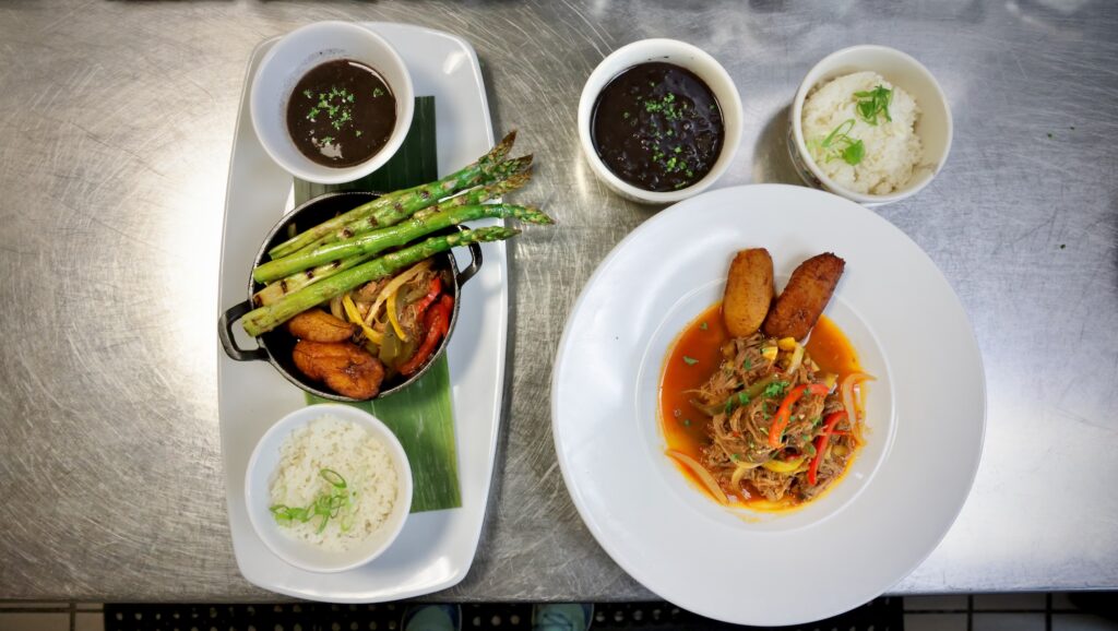 ropa vieja and its lighter version on plates