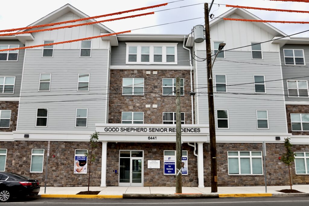 2026 05 13-e lee-philadelphia overbrook good shepherd senior residences front Good Shepherd Senior Residences in Philadelphia's Overbrook neighborhood