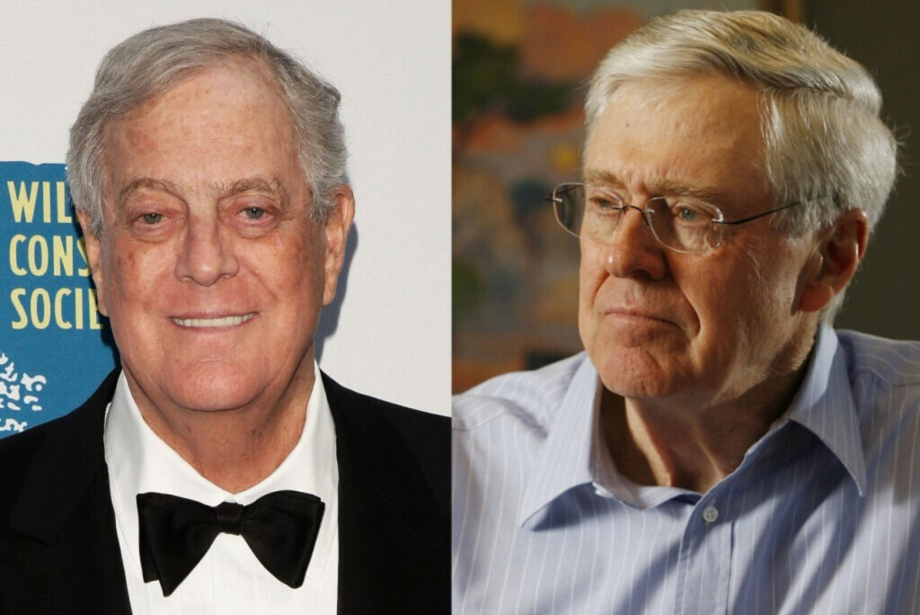 Koch_brothers-pbs side-by-side photos of Charles Koch and David Koch