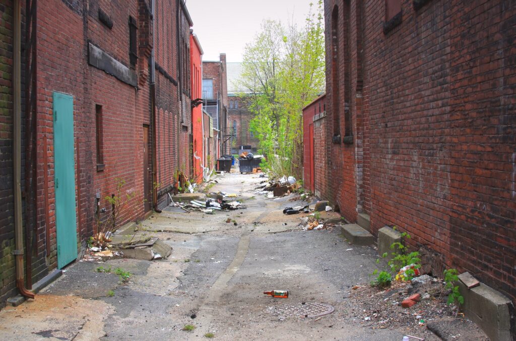 Alley A back alley